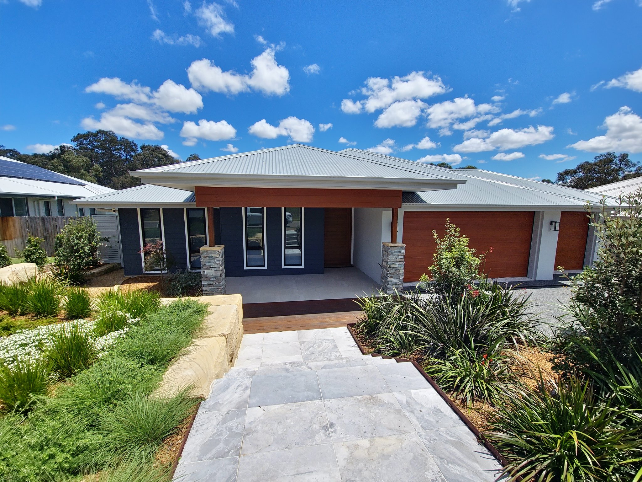 Finish Painting & Decorating — beautiful home exterior